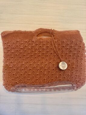 FURLA — Italian Woven Bag w/ Medallion